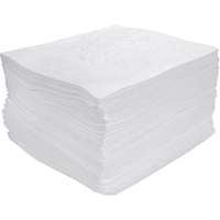 Premium Meltblown Sorbent Pads, Oil Only, 15" x 17", 25 gal. Absorbancy Waymarc Industries Inc