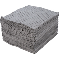 Premium Fine Fibre Sorbent Pads, Universal, 15" x 17", 30 gal. Absorbancy Waymarc Industries Inc