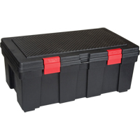 Water Resistant Storage Container, 33" W x 19" D x 13" H, Black Waymarc Industries Inc