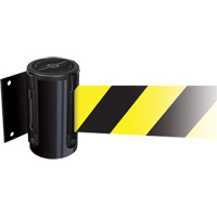 Tensabarrier&reg; Wall Mounted Units, Plastic, Screw Mount, 13', Yellow Tape Waymarc Industries Inc