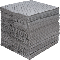 Industrial-Grade Fine Fibre Sorbent Pads, Universal, 15" x 17", 40 gal. Absorbancy Waymarc Industries Inc