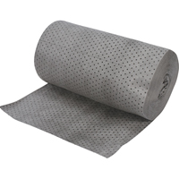 Rouleaux absorbants en fibres fines de calibre industriel, Poids moyen, 150' lo x 30" la, Absorption 50 gal. Waymarc Industries Inc