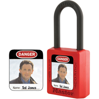 Zenex Thermoplastic Photo Padlock Identification Labels Waymarc Industries Inc