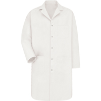 Lab Coat, Poly-Cotton, Small, White Waymarc Industries Inc