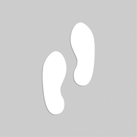 Floor Marking Stencils - Footprints, Pictogram, 20" x 20" SEK521 | Waymarc Industries Inc