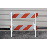 Barricades, A-Frame, 28.6" L x 40" H, Orange/White Waymarc Industries Inc