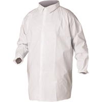 KleenGuard A20 Lab Coats, SMS, White, Large Waymarc Industries Inc