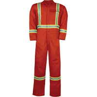 Combinaison non doubl&eacute;e haute visibilit&eacute;, Taille Petit, Orange Waymarc Industries Inc