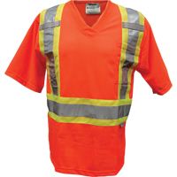 Mesh Safety T-Shirt, Polyester, Small, Orange Waymarc Industries Inc