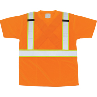 CSA Compliant T-Shirt, Polyester, Medium, Orange Waymarc Industries Inc