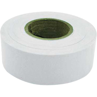 Flagging Tape, 1.2" W x 300' L, White Waymarc Industries Inc