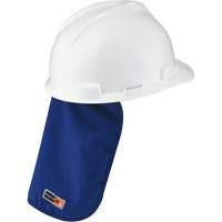 Tampon et voile pour le cou refroidissants et ignifug&eacute;s pour casque de s&eacute;curit&eacute; Chill-Its 6717FR, Bleu Waymarc Industries Inc