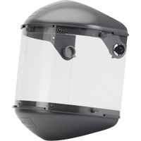 Fibre-Metal Dual 4" Crown High Performance Face Shield System, Propionate, Ratchet Suspension Waymarc Industries Inc