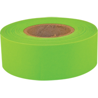 Sub-Zero Flagging Tape, 1.2" W x 150' L, Fluorescent Lime Waymarc Industries Inc