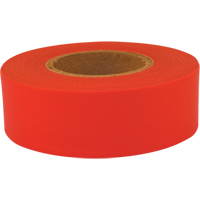 Sub-Zero Flagging Tape, 1.2" W x 150' L, Fluorescent Red Waymarc Industries Inc