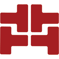 Floor Corner Marks, T, 5" L x 2" W, Red, Polyester Waymarc Industries Inc