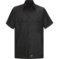 Short Sleeve Ripstop Shirt, Men's, 3X-Large, Black Waymarc Industries Inc