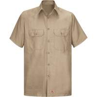 Short Sleeve Ripstop Shirt, Men's, 3X-Large, Khaki Waymarc Industries Inc