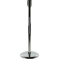 Poteaux recepteurs Slimline TensaBarrier, Hauteur de 38", Chrome poli Waymarc Industries Inc
