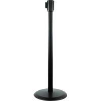 Poteaux recepteurs Slimline TensaBarrier, Hauteur de 38", Noir Waymarc Industries Inc