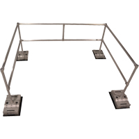 RoofGuard Classic System - Packaged Kits, Aluminum, 72" W x 108" L x 42" H Waymarc Industries Inc