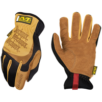 Fastfit&reg; Gloves, Small, Grain Leather Palm, Elastic Cuff Waymarc Industries Inc