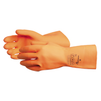 408 Heavyweight Gloves, Size Small/7, 13" L, Latex, Flock-Lined Inner Lining, 30-mil Waymarc Industries Inc