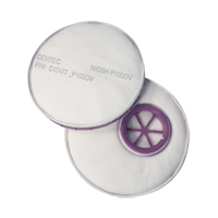 Filtre pour respirateur Diskit, Filtre contre les particules avec suppresion de vapeurs nuisibles, Vapeur organique/Filtre P100 Waymarc Industries Inc
