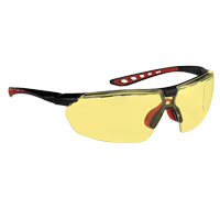 Lunettes de s&eacute;curit&eacute; s&eacute;rie Falcon Dynamic, Lentille Ambr&eacute;e, Antibu&eacute;e, ANSI Z87+/R&eacute;pond ou surpasse la norme CSA Z94.3 Waymarc Industries Inc