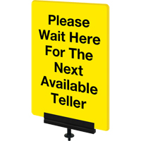 Sign Bracket for Portable Post, Black Waymarc Industries Inc