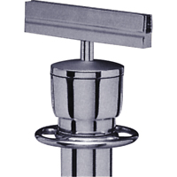 Sign Bracket for Portable Post, Satin Chrome Waymarc Industries Inc