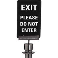 "Exit: Please Do Not Enter" Crowd Control Sign, 11" x 7", Plastic, English SG129 | Waymarc Industries Inc