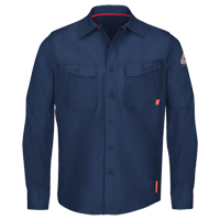 IQ Endurance&reg; Men's Work Shirts, Small, Navy Blue Waymarc Industries Inc