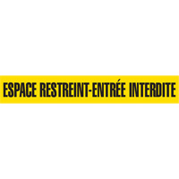 Barricade Tape, French, 3" W x 1000' L, 3 mils, Black on Yellow SGC184 | Waymarc Industries Inc