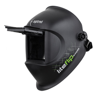 Liteflip Autopilot Welding Helmet, 3.94" L x 1.97" W View Area, 1/5/5 - 14 Shade Range, Black SGC188 | Waymarc Industries Inc