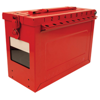 Large Group Lock Box, Red Waymarc Industries Inc