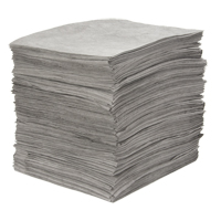 Premium Meltblown Sorbent Pads, Universal, 15" x 18", 25 gal. Absorbancy Waymarc Industries Inc