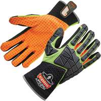 ProFlex&reg; 925F(X) Dorsal Impact-Reducing Gloves, Small, Split Leather Palm, Slip-On Cuff Waymarc Industries Inc