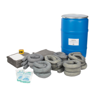 Spill Kit, Universal, Drum, 55 US gal. Absorbancy SGD800 | Waymarc Industries Inc