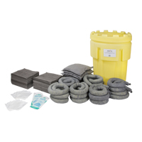 Spill Kit, Universal, Salvage Drum, 95 US gal. Absorbancy SGD801 | Waymarc Industries Inc
