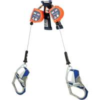 Nano-Lok Edge Self-Retracting Lifeline, 7', Stainless Steel, Swivel Waymarc Industries Inc