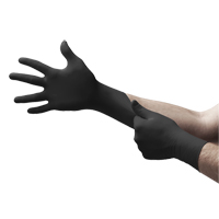 Black Dragon&reg; Zero Gloves, X-Small, Nitrile, 4.5-mil, Powder-Free, Black, Class 2 Waymarc Industries Inc