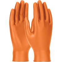 Gants jetables ambidextres Grippaz Skins, Petit, Nitrile, 6 mils, Sans poudre, Orange Waymarc Industries Inc