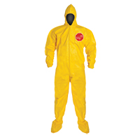 Coveralls, Medium, Yellow, Tychem&reg; 2000 Waymarc Industries Inc