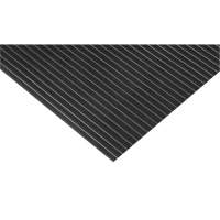 Wide-Ribbed Matting, Wiper, 3' x 75' x 1/8", Black SGG088 | Waymarc Industries Inc