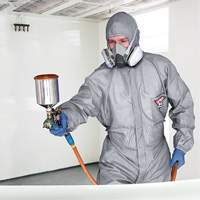 ProPlus Gard Protective Coveralls, Nylon, Medium, Grey Waymarc Industries Inc