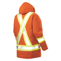 Parka de s&eacute;curit&eacute;, Orange haute visibilit&eacute;, Grand Waymarc Industries Inc