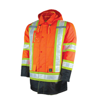 Parka de s&eacute;curit&eacute; doubl&eacute;, Orange haute visibilit&eacute;, Grand Waymarc Industries Inc