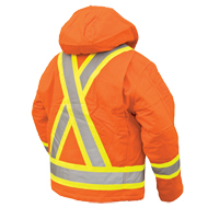 Manteau de s&eacute;curit&eacute;, Orange haute visibilit&eacute;, Grand Waymarc Industries Inc