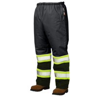 Pantalons &agrave; enfiler de s&eacute;curit&eacute; doubl&eacute;s, Polyester, Grand, Noir Waymarc Industries Inc